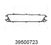 WAIKATO 39500723 GASKET-COOLER PLATE 'CLIP-ON' (SMALL)