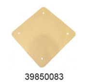 WAIKATO 39850083 LID-15IN SQUARE PERSPEX 4 BOLT HOLES
